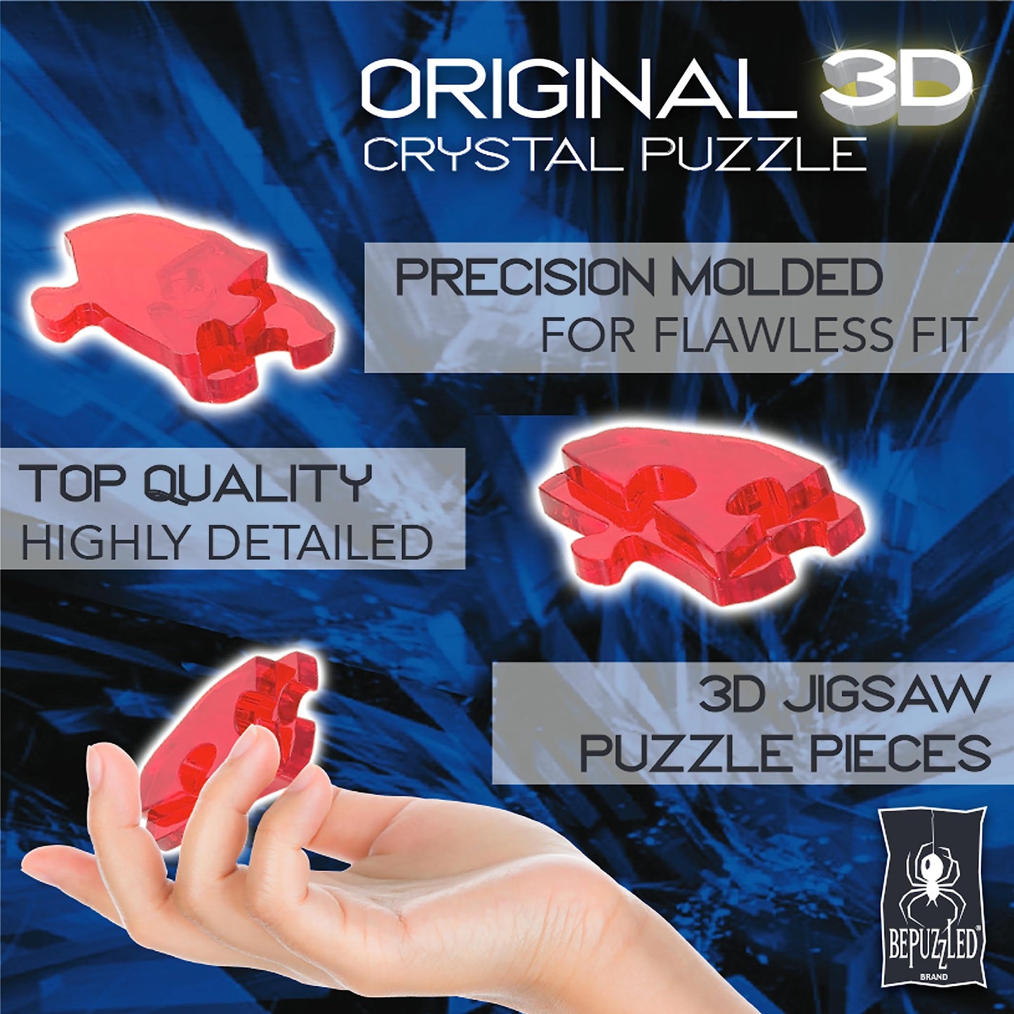 BePuzzled, Dragon Deluxe Original 3D Crystal Puzzle, Ages 12 and Up