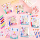 Saypacck 24 Set Princess Party Favors Princess DIY Paint Crafts Kit Birthday Goodie Bags Gifts Supplies Prizes Party Decorations Saypacck