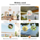 Remiawy Sublimation Wind Spinner Blanks, 8 Inch 5 Pack 3D Aluminum Metal Hanging Wind Spinners Sublimation Blanks Kinetic Sculpture DIY Crafts for Yard Garden Indoor Outdoor Porch Decoration Round REMIAWY