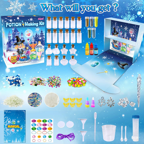 JOPSHEEN Potion Making Kit for Kids, 20 Bottles Potions, Christmas Birthday Gifts for Girls Boys JOPSHEEN