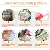 Sanjee Inspirational Diamond Painting Kits for Adults, 5D Diamond Art Kits for Beginner, DIY Round Full Drill Diamond Dots Paintings Diamond Painting for Home Wall Decoration Gift, 12x12inch Sanjee