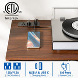 Cozy Castle TV Stand for 48 Inch TV, Mid Century Modern Entertainment Center with Storage Cabinet, TV Media Console for Living Room, Bedroom, Dark Brown Cozy Castle