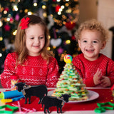 Bucherry 3 Pcs Farmhouse Cows Tiered Tray Decor Wooden Cow Tabletop Rustic Block Centerpiece Cow Table Sign Standing Ornament for Home Kitchen Holiday Party Decor(Popular Style) Bucherry