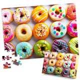 100 Pieces Puzzles for Kids Ages 4-8 6-8 8-10 Year Old - Donuts Jigsaw Puzzle for Kids Ages 5-8 Teens Toddler Learning Educational Puzzles for 4 5 6 7 8 9 Years Old Boys Girls Toys Gifts Jeacirio