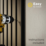 2-Pack Acoustic Wood Wall Panels - Wood Slat Wall Panels for Interior Wall Decor - Soundproof Wood Panels for Wall - Slat Wall Paneling - Wood Paneling for Walls and Ceilings COREMINDED