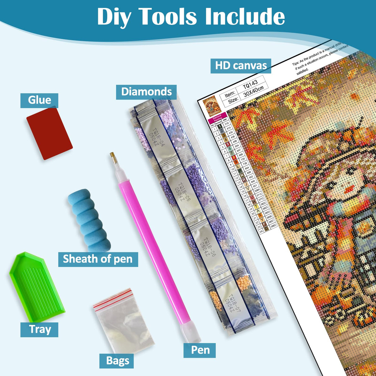 Fall Pumpkin Sunflower Leaf Diamond Art Kits for Adults, 5D Diamond Painting Kits for Adults Beginners, DIY Full Round Drill Diamond Dot Painting Gem Art Kits for Adult, Home Wall Decor 11.8x15.7 Inch VCLKDIY