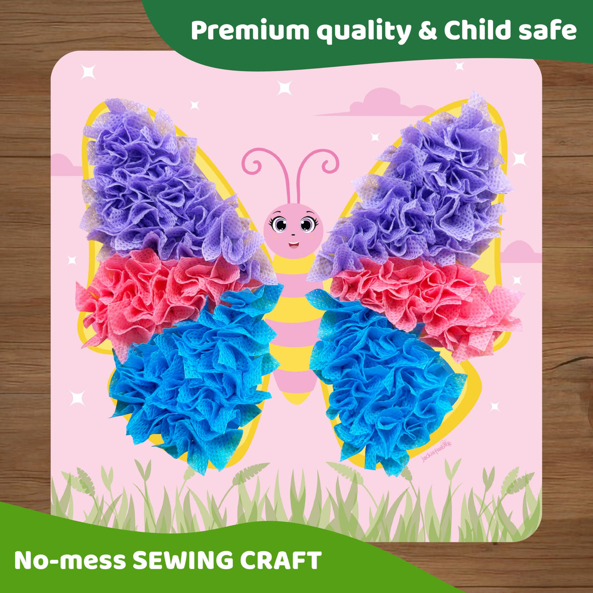 jackinthebox Poke Poke Art – Animals Theme Like Tortoise, Snail, Lion, Owl, Macaw, Butterfly, Mess-Free Sewing Art for Kids, Great Gift for Children, Toys for Girls and Boys Ages 4 5 6 7 8 jackinthebox