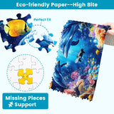 2 Pack Puzzles for Adults 1000 Pieces-Sea Turtle & Dolphins Difficult Jigsaw Puzzles for Adults,Hard Jigsaw Puzzle Decorations DIY Leisure Game Toy Suitable Family Friends(27.5x20 inches) mjyphdm