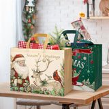 STYPOP 12 Pack 17" Extra Large Christmas Gift Bags, Reusable Non-Woven Christmas Tote Bags with Handles, Perfect for Gift Wrap/Party Favor Supplies, 16.9 * 12.6 * 6.8" STYPOP