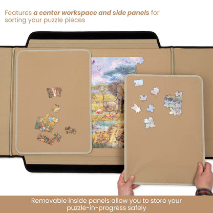 Bits and Pieces - 1000 Piece Size Porta-Puzzle Jigsaw Caddy - Puzzle Accessories - Puzzle Table - 22½" X 31½"