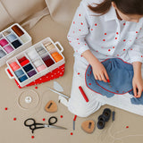 GeryVtee 6 Pcs Small Embroidery Hoop Stand Embroidery Hoop Display Stand Embroidery Frames for Display Embroidery Cross Stitch Hoop Accessories Decor (Triangle) GeryVtee