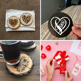 Small Heart Stencils for Painting on Wood Stone Reusable Love Stencils for Adults on Wood Fabric Rock Card Art Paint Wall Furniture Home Decor yhslmh