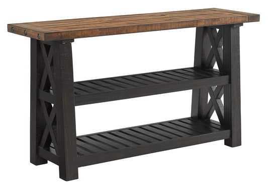 Martin Svensson Home, Console/Sofa Table, Black Stain and Natural - WoodArtSupply