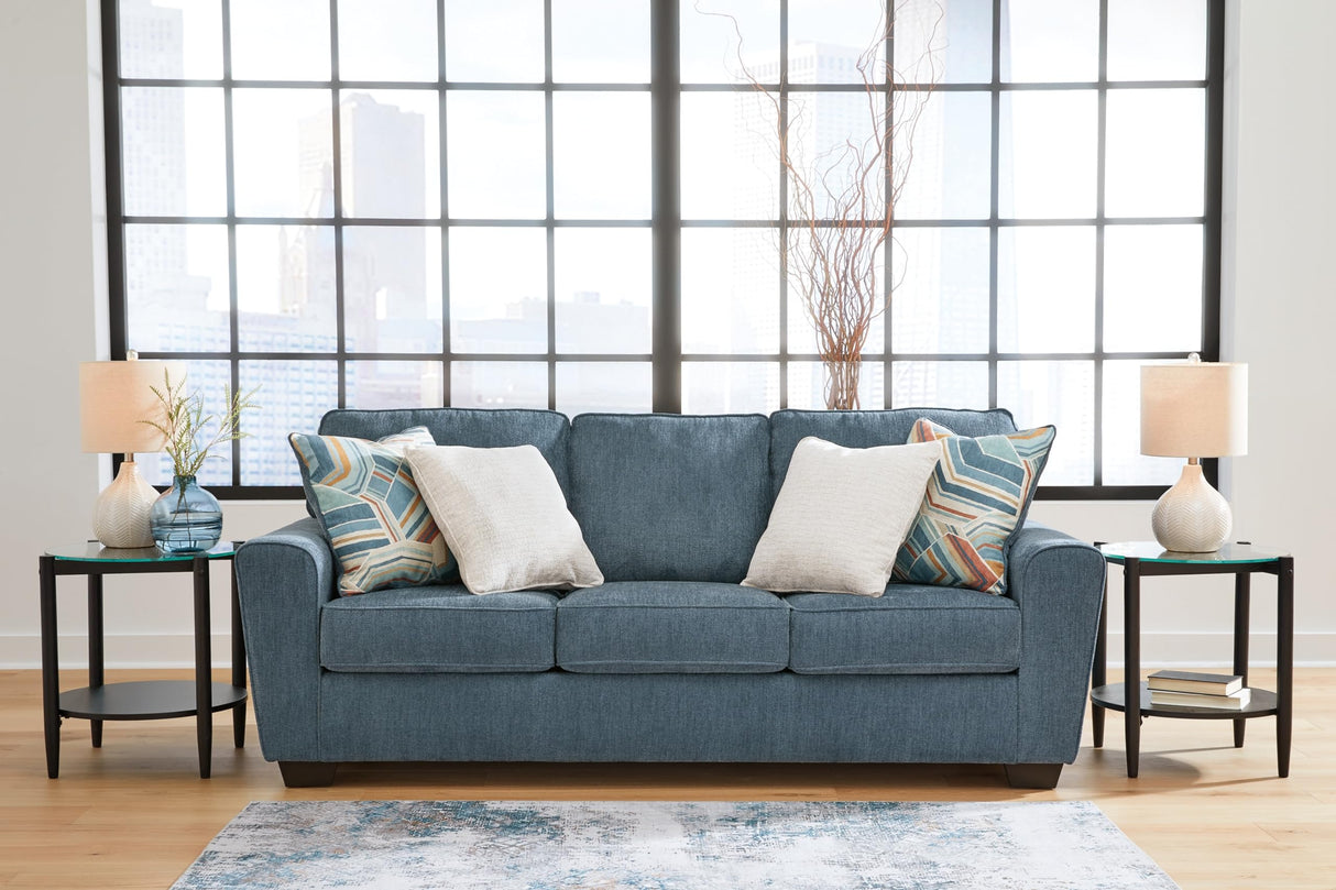Signature Design by Ashley Cashton Casual Sofa for Living Room, Blue Signature Design by Ashley