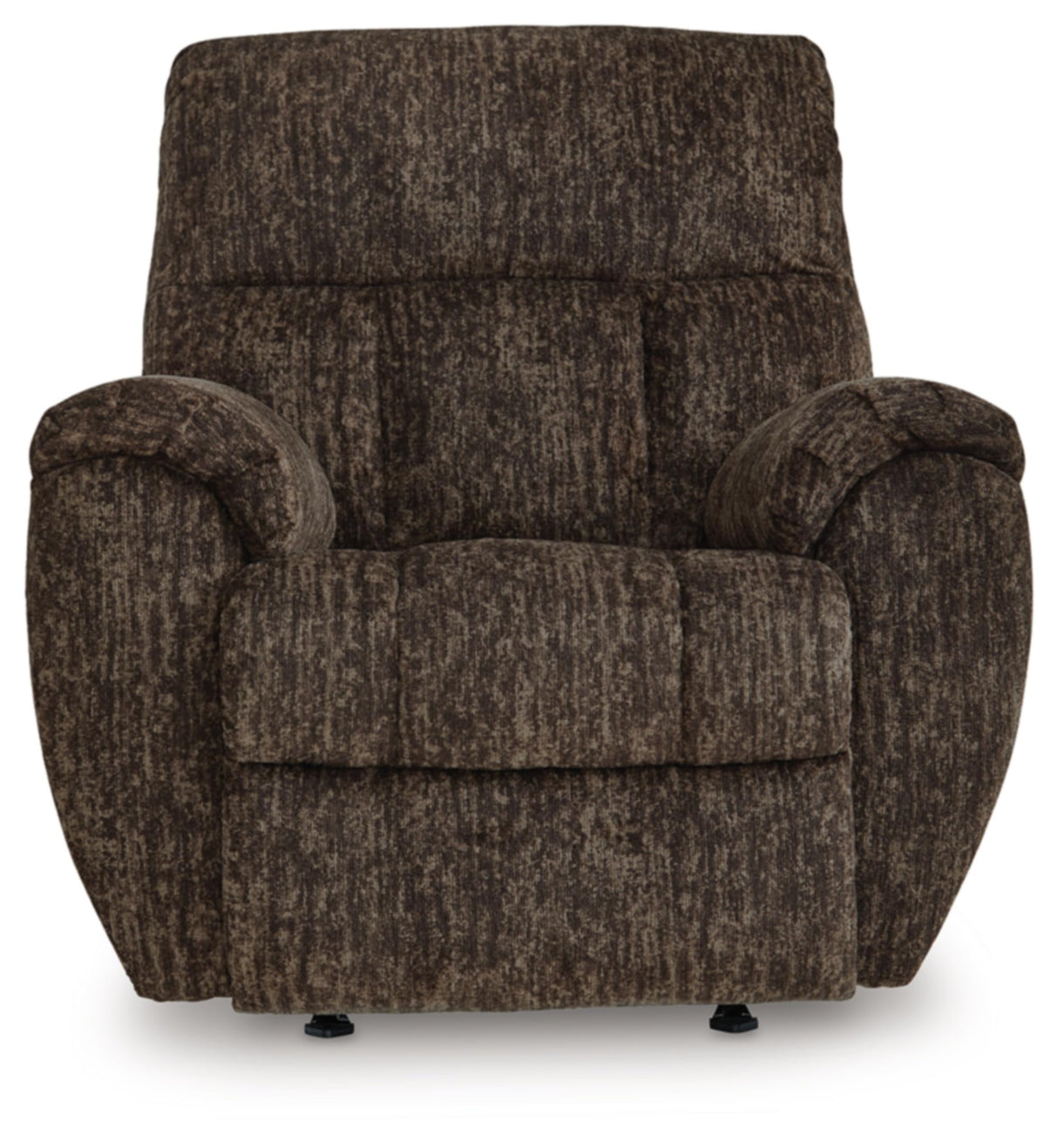 Signature Design by Ashley Rampant Casual Manual Rocker Recliner with Pillow-Top Arms, Dark Brown Signature Design by Ashley