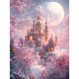 EOBROMD Diamond Art Painting Kits, Full Drill Dream Castle Diamond Paintings for Adults Beginners DIY Paint Picture with Diamonds Pictures Gem Art for Home Wall Art Decor 12x16inch EOBROMD