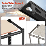 REIBII Storage Shelves Adjustable Metal Shelving 1600LBS Garage Shelves Industrial Metal Shelves 4 Tier Garage Shelving for Warehouse Basement Kitchen Pantry Closet, 11.8" D x 23.6" W x 56.7" H REIBII