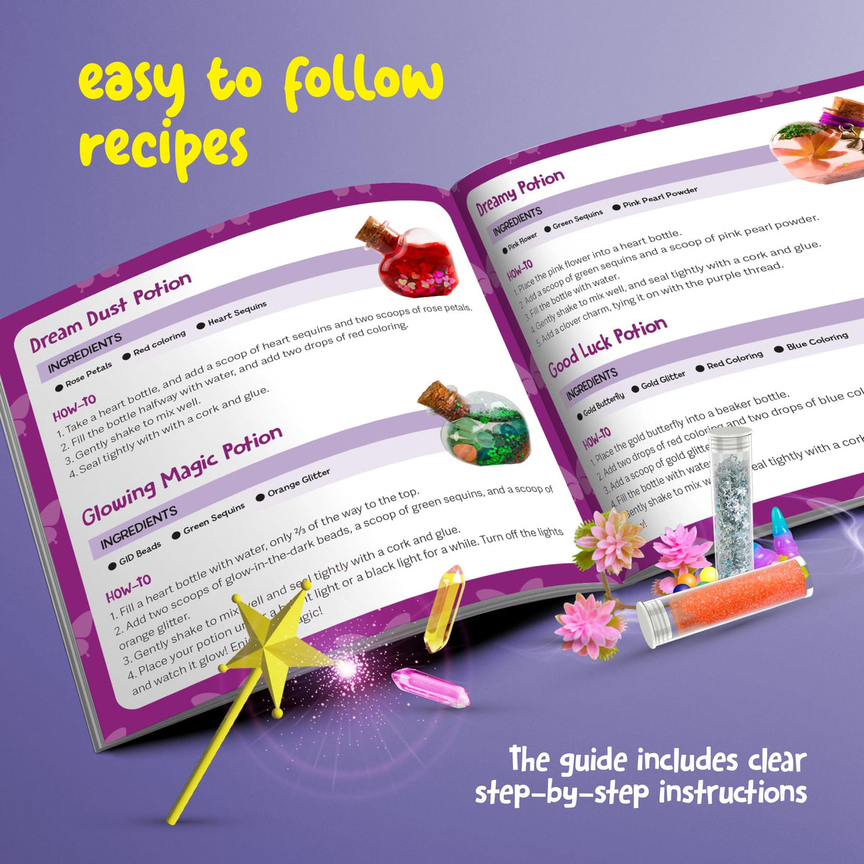 Dan&Darci Fairy Magic Potion Kit for Kids - Gifts for Girls - 6 7 8 9 10 Year Old Girl Gift - Christmas Ideas - Toys 8-10 7-8 - Arts and Crafts for Kid Ages 6-8 Years - Magical Workshop Craft Kits Dan&Darci