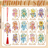 JenPen 12 Pcs Diamond Painting Car Ornaments Diamond Art Ornament for Car Double Sided Painting Hanging Ornament Crystal Gem Garden Decoration Paint DIY Kit(Dream Catcher) JenPen