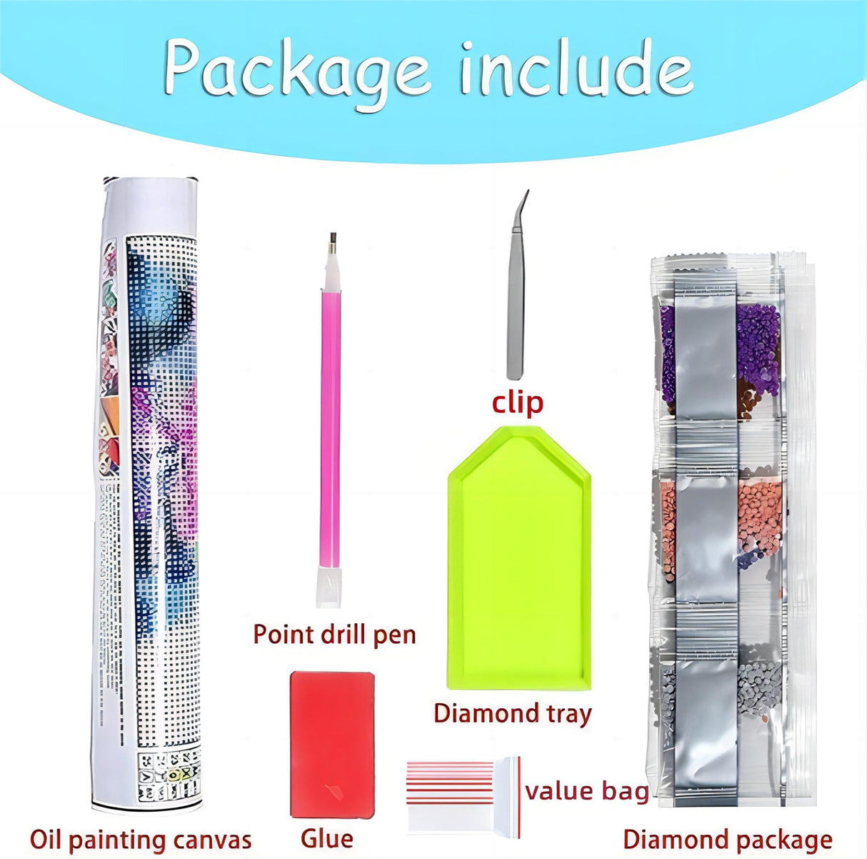 koemhxb Trippy Diamond Painting Kits for Adults-Eye Diamond Art Kits for Adults Beginner, Cartoon Gem Art Kits for Gift Home Wall Decor(12x16inch) koemhxb