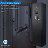 Barska Quick and Easy Dual Access Digital Biometric Fingerprint & Keypad Code Rifle Firearm and Long Gun Safe for Home - 11 Position BARSKA