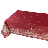 Benson Mills Engineered Jacquard Heavyweight Fabric Table Cloth, Holiday, Winter, and Christmas Tablecloth (Christmas Story, 60" x 140" Rectangular) Benson Mills