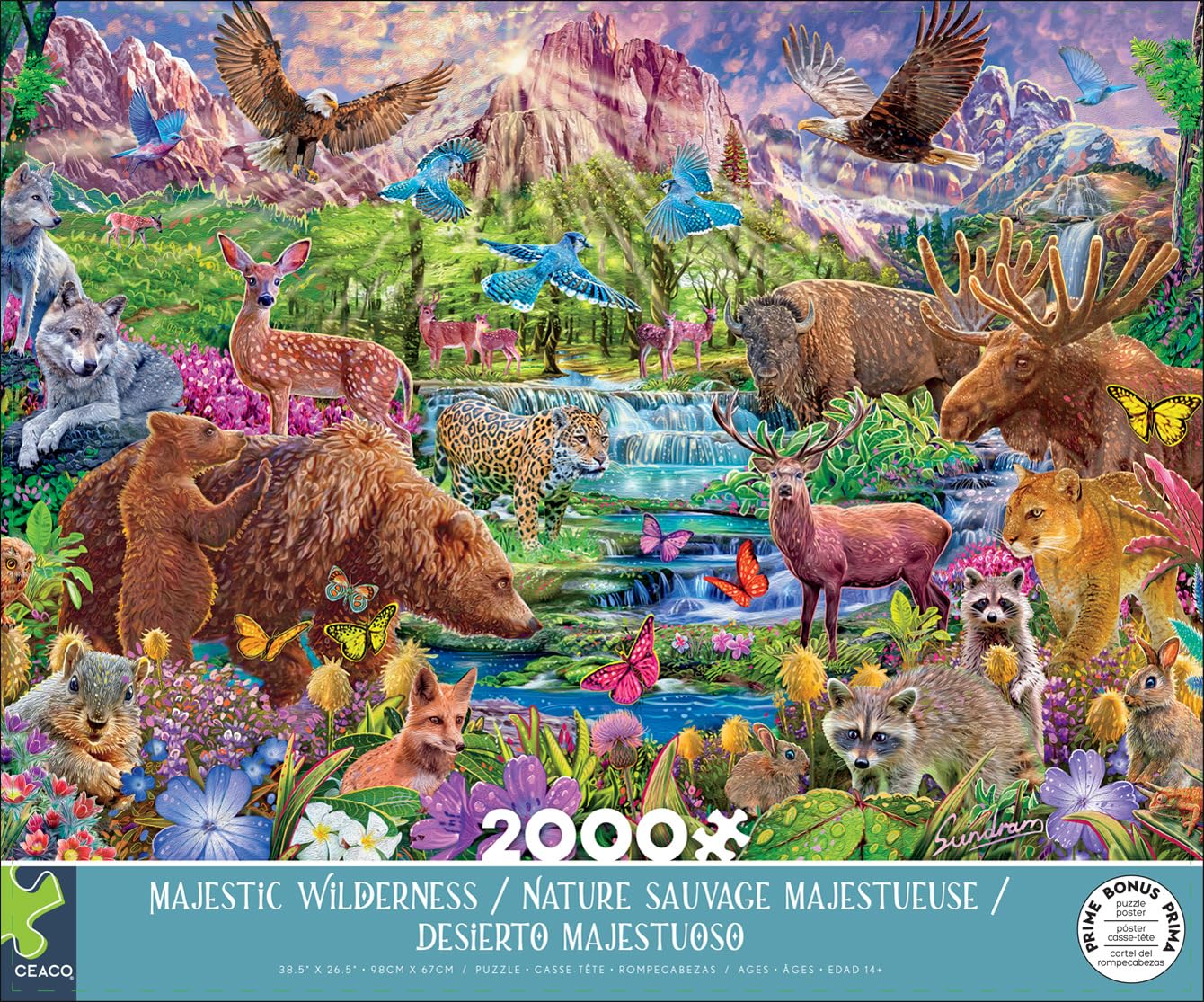 Ceaco - Majestic Wilderness - 2000 Piece Jigsaw Puzzle - WoodArtSupply