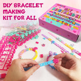 Dupamind Art & Craft Kits for Kids, DIY Friendship Bracelet Making Kit for Girls, Jewelry Making with Charm & Stickers, Birthday Gifts for Ages 8-12, Toys for Ages 5, 6, 7, 8, 9, 10, 11, 12 Years Old Dupamind