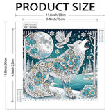 5D Wolf Special Shape Diamond Art Kits for Adults, DIY Small Crystal Rhinestones Diamond Painting, Premium Gem Art Paint with Diamonds for Home Wall Decor Paintcolor