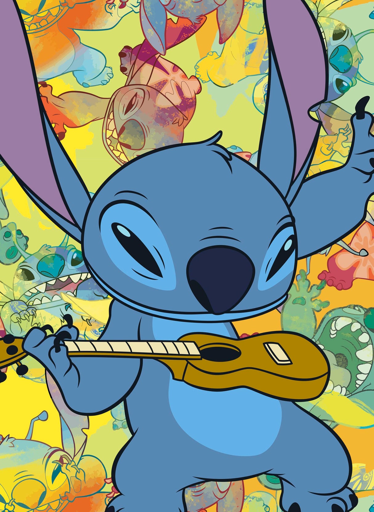 Ceaco - Disney - Stitch - Galaxy Grunge - 300 Oversized Piece Jigsaw Puzzle Ceaco