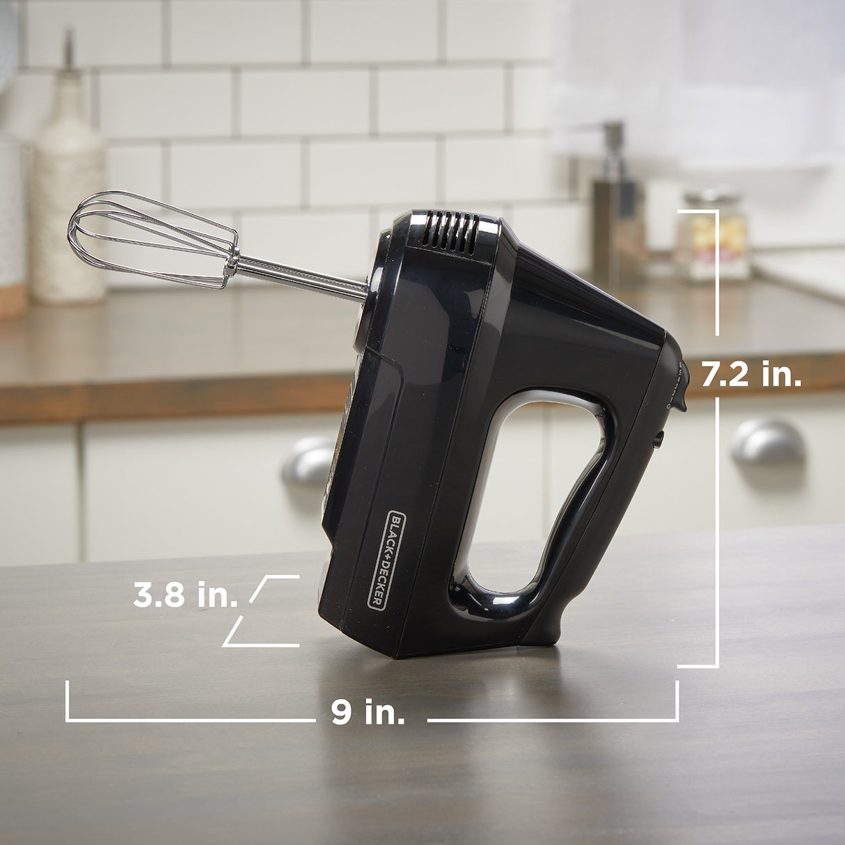 BLACK+DECKER MX3200B 6-Speed Hand Mixer with Turbo Boost, Black BLACK+DECKER