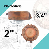 Personalized Compass, Custom Engraved Handmade Working Compass, Gifts for Men for Anniversary Fathers Day Christmas Birthday Valentines Day and Graduation Baptism Royalmart