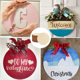 30 PCS 11.8 Inch Wood Circles, Thickness 2.5 mm Unfinished Wood Circles, Plywood Circles, Craft Unfinished Wood Discs for DIY Crafts, Door Hanger, Painting, Versatile Round Wood Pieces,by GNIEMCKIN GNIEMCKIN