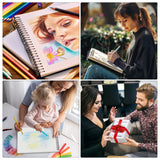 4 Pack Mixed Media Sketchbook, 9x12 inches Drawing Paper Sketch Book, 98lb/160gsm Heavyweight Spiral Bound Sketch Pads, Suitable for Wet and Dry Media, Drawing, Painting, Sketching(200 Sheets) Prudiut