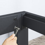 ZINUS Arnav King Metal Bed Frame with Wood Slat Support – No Box Spring Needed, Easy Assembly, Black Zinus