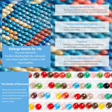 DOMROM Lion Diamond Painting Kits for Adults, Lion Flowers Full Drill Diamond Dots Paintings for Beginners, Round 5D Paint with Diamonds Pictures Gem Art Painting Kits DIY Craft Kits 12x16 inch DOMROM