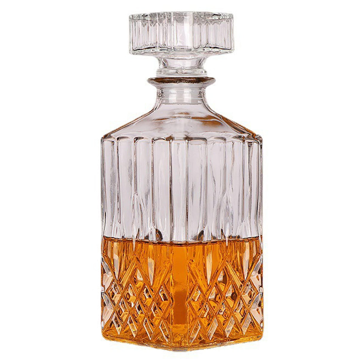 1PCS 33.8 oz Diamond Decanter Whiskey Decanter Crystal Whiskey Bottle – For Whiskey, Bourbon, Scotch and Spirits XXYXXY