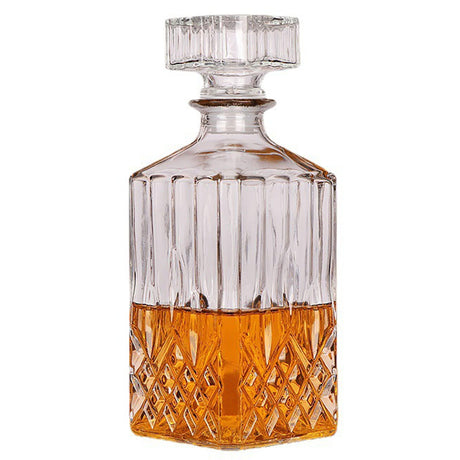 1PCS 33.8 oz Diamond Decanter Whiskey Decanter Crystal Whiskey Bottle – For Whiskey, Bourbon, Scotch and Spirits XXYXXY