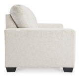 Signature Design by Ashley Rannis Coastal 2-in-1 Sofa Sleeper with Folding Gel Memory Foam Mattress, Full, White Signature Design by Ashley