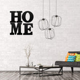 4 Pieces 12 Inch Home Sign Wooden Home Letters Wall Hanging Large Home Sign Decor for Home, Living Room, Farmhouse (Black) Jetec