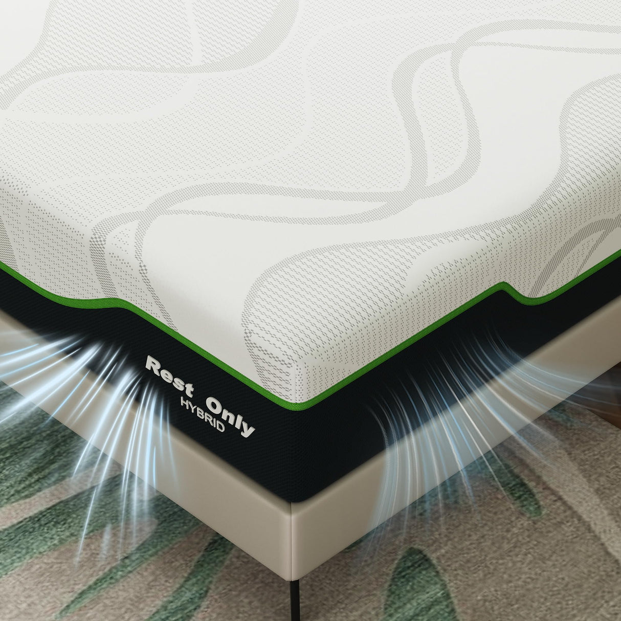 Rest Only Twin Mattress for Pressure Relief, 12 Inches Cooling Gel Memory Foam Hybrid Mattress, Twin Bed Mattress with Individual Pocket Spring for Motion Isolation, Medium Firm RO REST ONLY