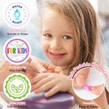 PUPPSITTY Kids Nail Polish Set for Girls,All-in-One Nail Art Kit for Kids with ‌Nail Dryer & DIY Decorations, Peelable Nail Polish/Stickers/Gems/Nail File&Tools, Gifts for Girls Age 7-12 PUPPSITTY