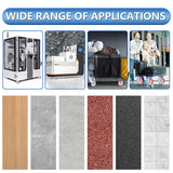 Nefish 8 Inch Industrial Casters Set of 4, Heavy Duty Casters with Brake 6000 Lbs, No Noise Polyurethane Wheel on Steel Hub, Swivel Plate Caster Wheels for Toolbox Workbench (4 Swivel & Brakes) Nefish