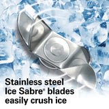 Hamilton Beach 58175 Wave Action Blender for Shakes and Smoothies, Stainless Steel Ice Sabre Blades, 800 Watts, Quiet Design, 40 oz Glass Jar, Black Hamilton Beach