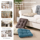 Love's cabin Memory Foam Chair Cushions Set of 4, Outdoor/Indoor Chair Pads for Dining Chairs 4 Pack, Seat Cushions for Kitchen, Dining Room, Office, Patio Chairs, 15.5"x15.5"x3.5" Grey Love's cabin