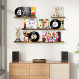 Floating Picture Ledge Shelves for Wall Set of 4, 72 Inch Wall Shelves with Lip Long Large Nursery Book Shelf for Toys Storage Kids Bookshelf Wall Mounted Living Room Bedroom Decor Frames FLYJOE