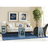IC International Concepts International Concepts Hampton Accent Shelves Table, Ocean Blue IC International Concepts