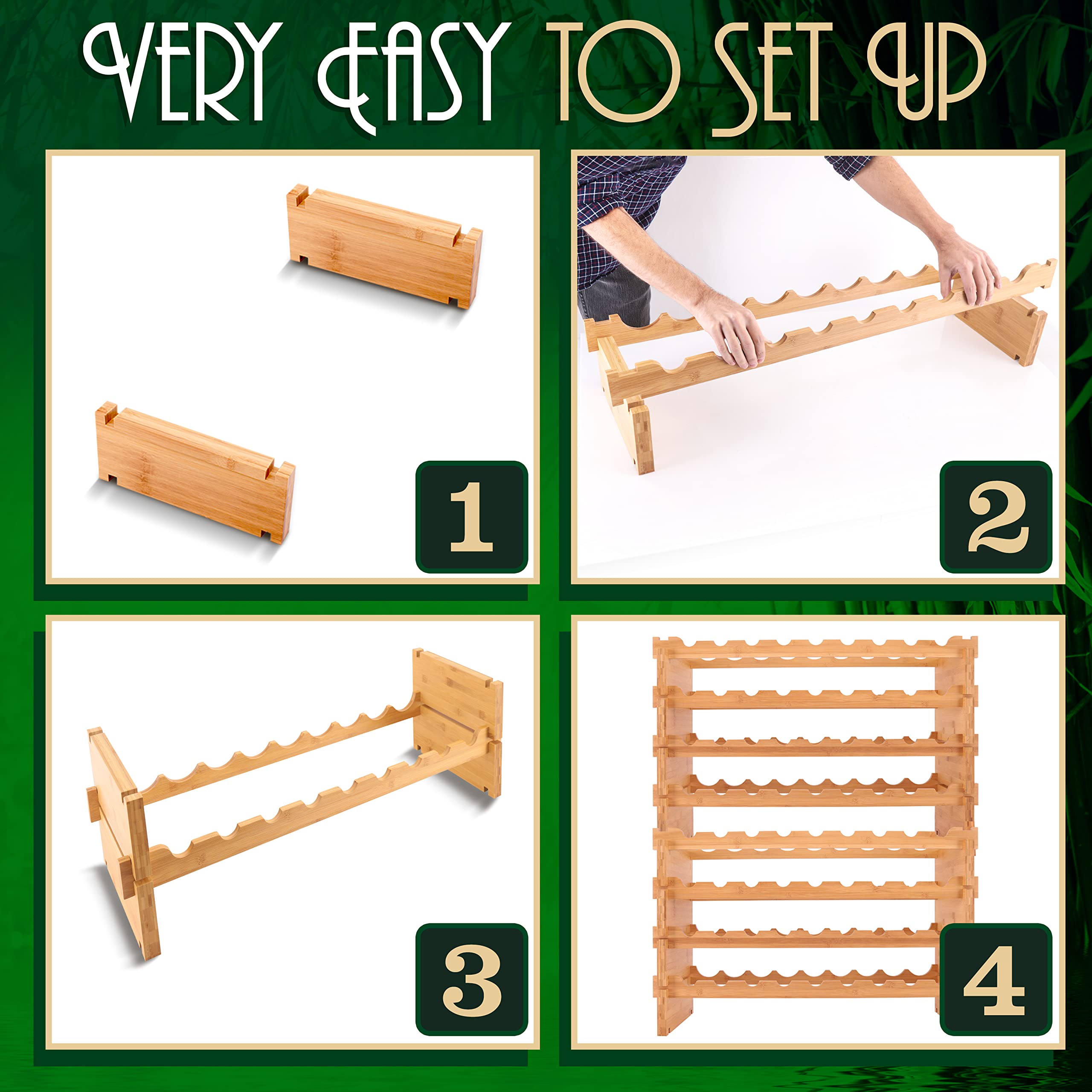 Stackable Wine Storage Rack - Thumbnail 5