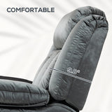 HOMCOM Power Lift Recliner Chair for Elderly with Massage and Heat, Electric Lift Chair with USB Ports, Side Pockets, 35" Wide Back for Living Room, Bedroom, Gray HOMCOM