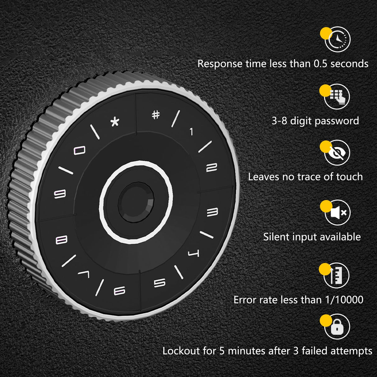 KAER 12-15 Gun Safe for Home, Large Rifle Safe & Pistol Cabinet with 3 Adjustable Gun Racks, 4 Pistol Pockets, Unassembled Digital Large Gun Locker for Gun & Ammunition Storage KAER